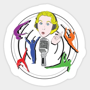 GymCastic (Front/Back Tagline) - The Greatest Gymnastics Podcast in the Galaxy! Sticker